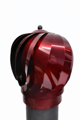30-mm-Drehdeckel-Kaminhaube – Starker Zug, maximaler Schutz, rote Farbe Dorello