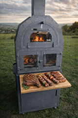 DORELLO Holzbefeuerter Gartenofen mit Grillfunktion (inkl. Grillrost)