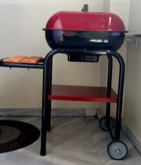 DORELLO Kapaklı Kömürlü Barbekü Mangal – Tekerlekli Bahçe ve Balkon Mangalı