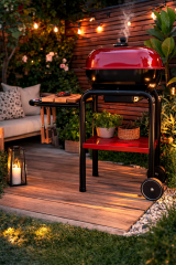 DORELLO Kapaklı Kömürlü Barbekü Mangal – Tekerlekli Bahçe ve Balkon Mangalı