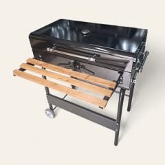 DORELLO Holzkohlegrill mit Deckel – Garten- und Balkongrill mit Rädern (55-75 cm)