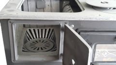 MF44 MODEL SOBA, DÖKÜM SOBA- KUZİNE SOBA -MAT SİYAH SOBA