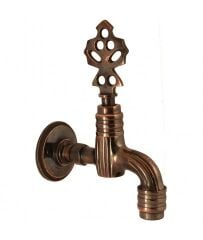 Osmanlı Model Pirinç Bahçe Musluğu – Dekoratif Dayanıklı Musluk