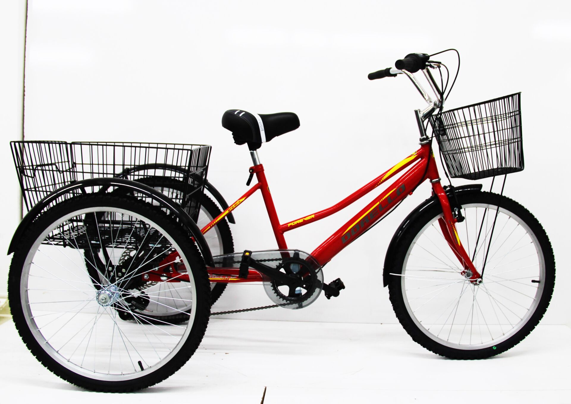 Dorello Cargo Şehir İçi Yük Taşıma Bisikleti Kırmızı Renk