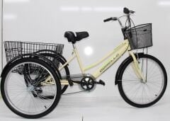 Dorello Cargo Profesyonel Taşıma Bisikleti Krem Renk