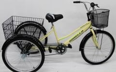 Dorello Cargo Profesyonel Taşıma Bisikleti Krem Renk