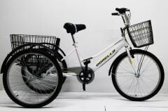 Dorello Cargo Bisiklet Dayanıklı Çelik Gövde Beyaz Renk