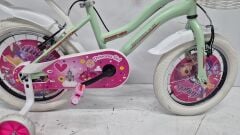 Kız Cocuk Bisiklet Sepetli Cantalı Model 16 Jant Yeşıl Renk