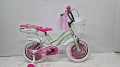 Kız Cocuk Bisiklet Sepetli Cantalı Model 16 Jant Yeşıl Renk