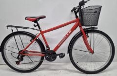 Dorello26 Jant Kırmızı Sepetli Bisiklet – Şıklık ve Konfor Bir Arada!