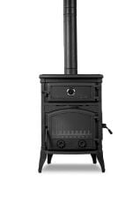 Dorello 3 Tarafı Camlı Fırınlı Çift Yanma Sistemli Pik Döküm Soba DRL-011YK