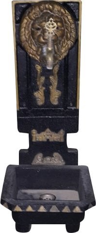 Döküm Çeşme - Boyalı çeşme - Bahçe çeşmesi - Musluklu çeşme