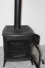 MF125 model soba- Döküm soba -Odun sobası - kömür sobası - oda sobası-Yandan kapaklı soba