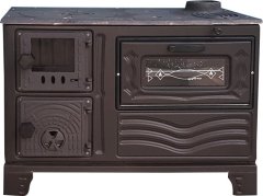 CAMLI SOBA - 40 CM FIRINLI SOBA - BÜYÜK SOBA - DÖKÜM SOBA-  mf65 model dorello soba