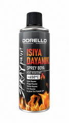 DORELLO Isıya Dayanıklı Sprey Boya +650°C – Yüksek Sıcaklığa Dayanıklı Isı Boyası – Metal, Soba, Mangal ve Barbekü İçin