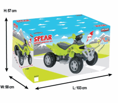 Spear 12V Akülü ATV Kırmızı (05-236) pilsan akülü motor