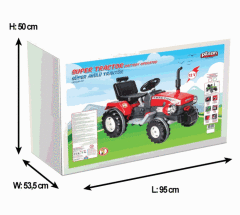 Super 12V Akülü Traktör Yeşil pilsan akülü 05 210 model