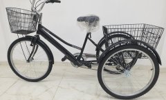 Siyah cargo Dorello bisiklet 2960 3 TEKERLI KARGO SEPETLİ YÜK BİSİKLETİ Pazar bisikleti