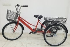 Kırmızı Cargo Dorello bisiklet 2960 3 TEKERLI KARGO SEPETLİ YÜK BİSİKLETİ Pazar bisikleti