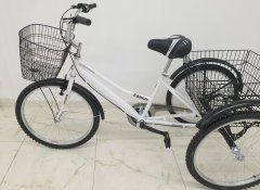 Beyaz Cargo Dorello bisiklet 2960 3 TEKERLI KARGO SEPETLİ YÜK BİSİKLETİ Pazar bisikleti