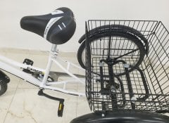 Beyaz Cargo Dorello bisiklet 2960 3 TEKERLI KARGO SEPETLİ YÜK BİSİKLETİ Pazar bisikleti