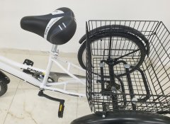 Beyaz Cargo Dorello bisiklet 2960 3 TEKERLI KARGO SEPETLİ YÜK BİSİKLETİ Pazar bisikleti