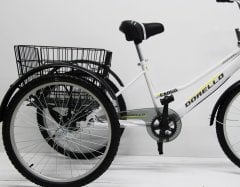 Beyaz Cargo Dorello bisiklet 2960 3 TEKERLI KARGO SEPETLİ YÜK BİSİKLETİ Pazar bisikleti beyaz model