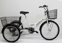 20 jant Beyaz Cargo Dorello bisiklet 2060 3 TEKERLI KARGO SEPETLİ YÜK BİSİKLETİ Pazar bisikleti beyaz model 20 jant