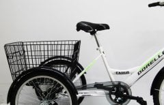 20 jant Beyaz Cargo Dorello bisiklet 2060 3 TEKERLI KARGO SEPETLİ YÜK BİSİKLETİ Pazar bisikleti beyaz model 20 jant