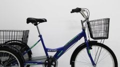 20 jant mavi Cargo Dorello bisiklet 2060 3 TEKERLI KARGO SEPETLİ YÜK BİSİKLETİ Pazar bisikleti mavi model 20 jant