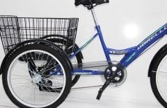 20 jant mavi Cargo Dorello bisiklet 2060 3 TEKERLI KARGO SEPETLİ YÜK BİSİKLETİ Pazar bisikleti mavi model 20 jant