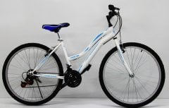 26 jant bisiklet dorello bisiklet beyaz turkuaz sticker bayan kadro bisiklet lady model