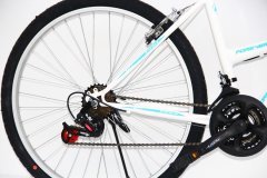 26 jant bisiklet dorello bisiklet beyaz turkuaz sticker bayan kadro bisiklet lady model