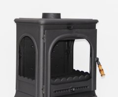 Cast iron stove, kitchen stove, glass-fronted stove, MF108 model kitchen stove.