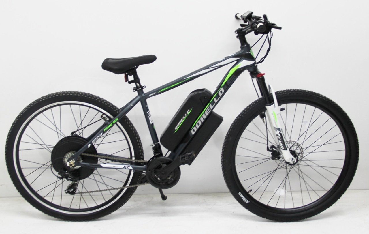 siyah model diskli 28 jant elektrikli bisiklet dorello 48 watt 1000 amper imalattan bisiklet