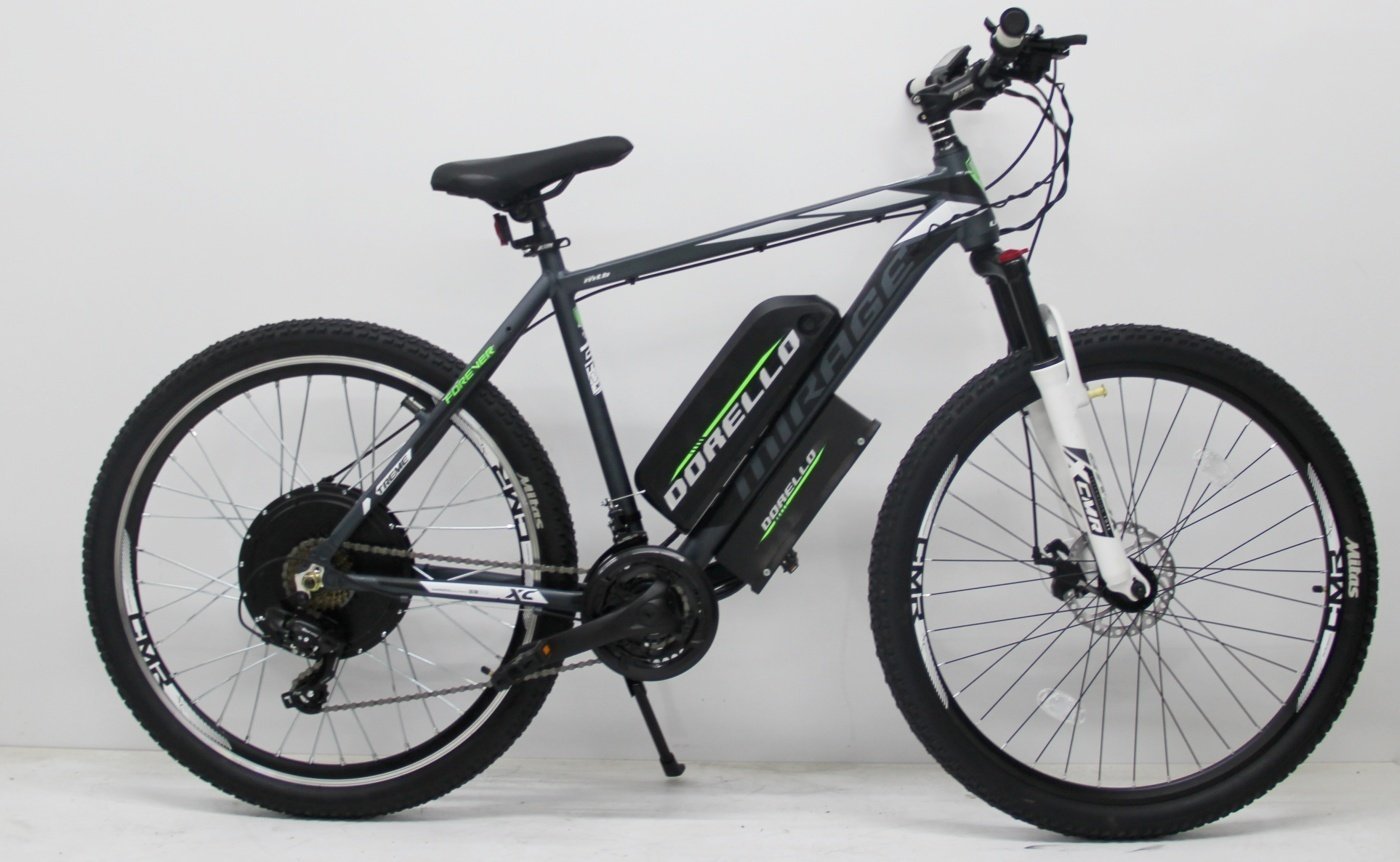 Dorello 27,5 jant elektrikli bisiklet dorello 48 watt 1000 Amper  SİYAH BEYAZ BİSİKLET