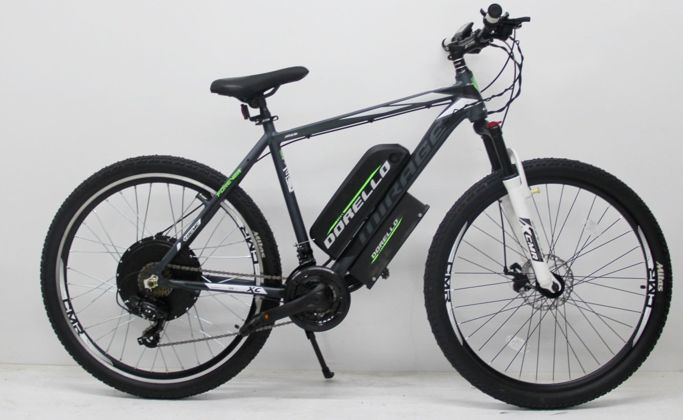 Dorello 27,5 jant elektrikli bisiklet dorello 48 watt 1000 Amper  SİYAH BEYAZ BİSİKLET