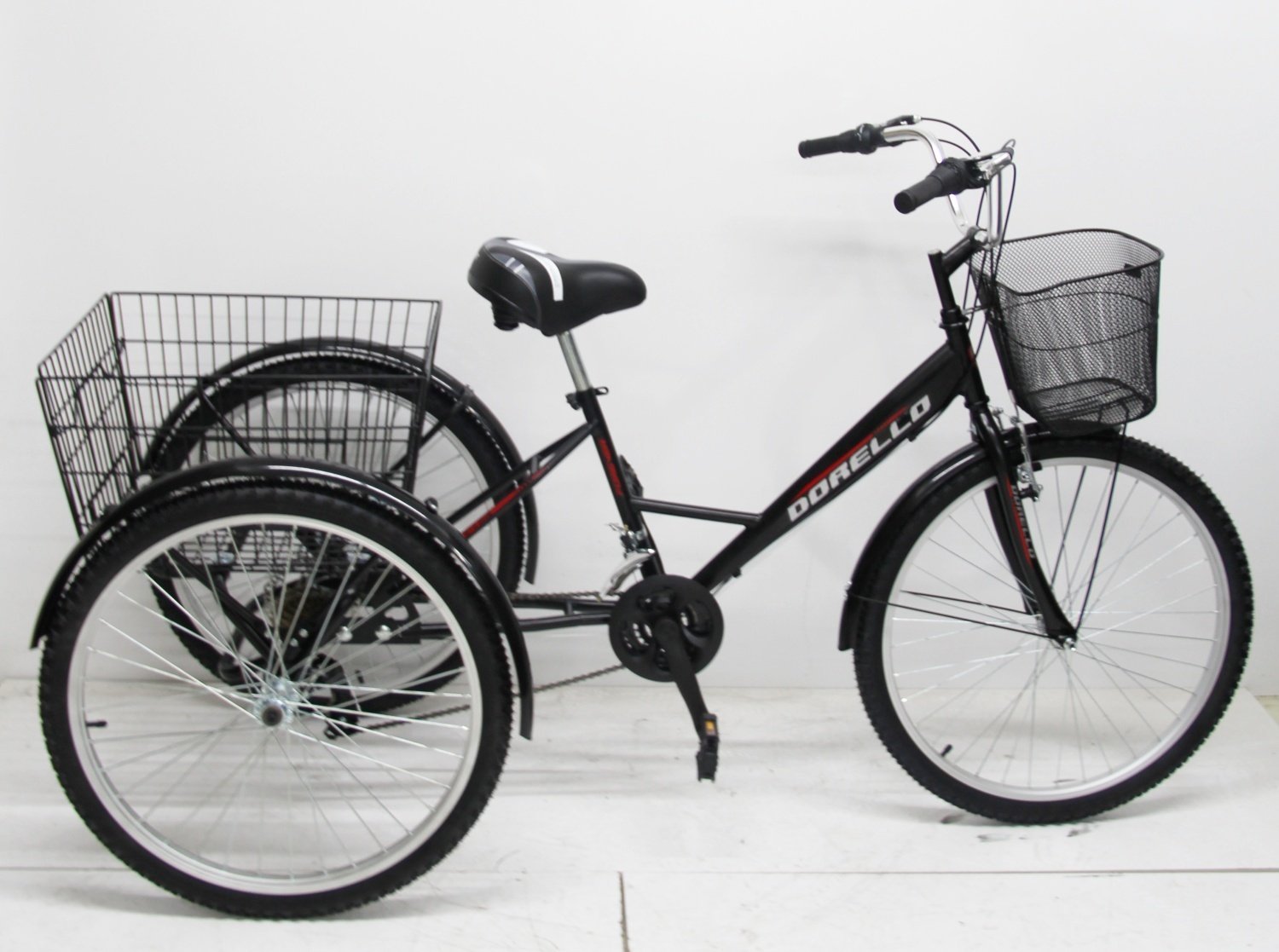 siyah Pazar Bisikleti Dorello Cargo Bisikleti 2960 model imalattan  26 jant 21 vites