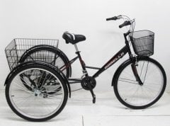 siyah Pazar Bisikleti Dorello Cargo Bisikleti 2960 model imalattan  26 jant 21 vites