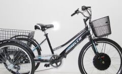 Dorello elektrikli bisiklet 48 volt L11 model  imalattan elektrikli bisiklet cargo transporter akülü bisiklet elektrikli