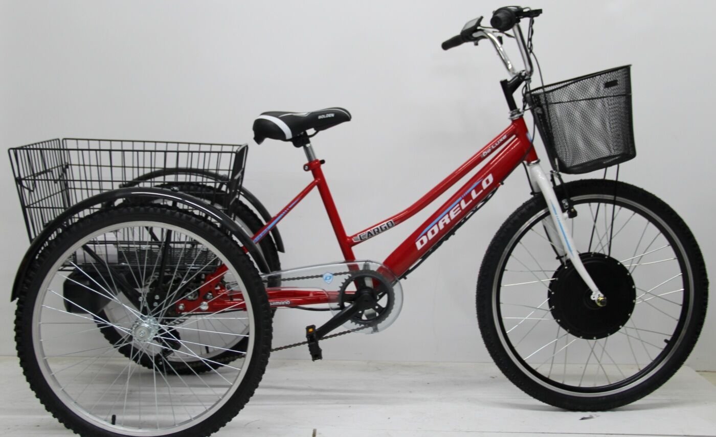 Dorello elektrikli bisiklet 48 volt L12 model  imalattan elektrikli bisiklet cargo transporter akülü bisiklet elektrikli