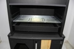 Davlumbazlı mangal büyük boy mangal