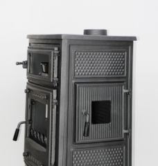 dorello şömine döküm soba kuzine soba camlı soba mf8,5 model