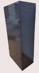 Kombi dolabı mat siyah doğalgaz kombi dolabı