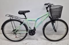 Dorello bisiklet 2641 önden amortisörlü turkuaz bisiklet çamurluklu  d kadro