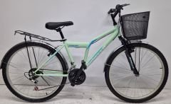 Dorello bisiklet 2641 önden amortisörlü turkuaz bisiklet çamurluklu  d kadro