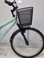 Dorello bisiklet 2641 önden amortisörlü turkuaz bisiklet çamurluklu  d kadro