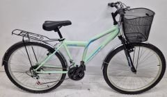 Dorello bisiklet 2641 önden amortisörlü turkuaz bisiklet çamurluklu  d kadro