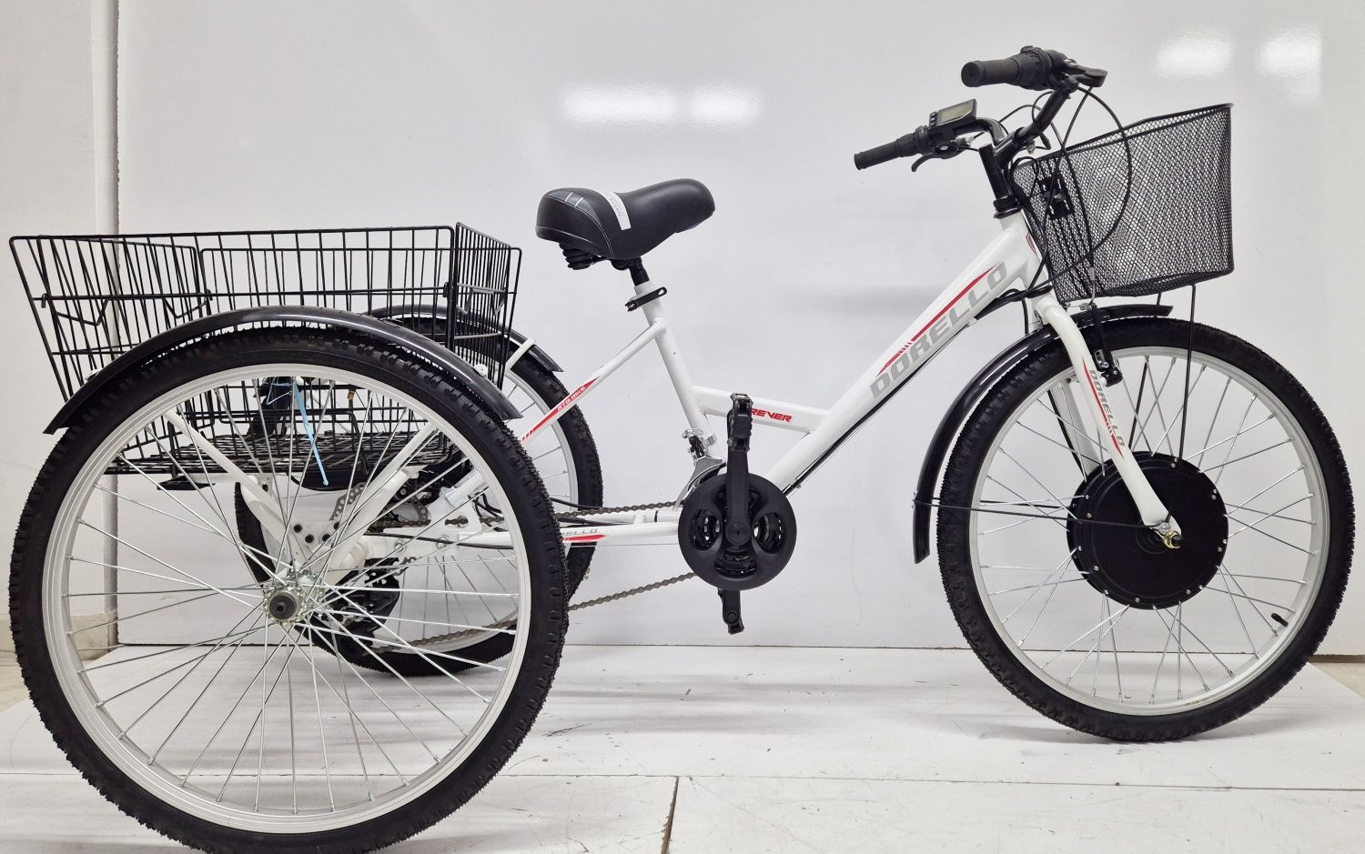 Dorello elektrikli bisiklet 48 volt  model imalattan elektrikli bisiklet cargo transporter akülü bisiklet elektrikli