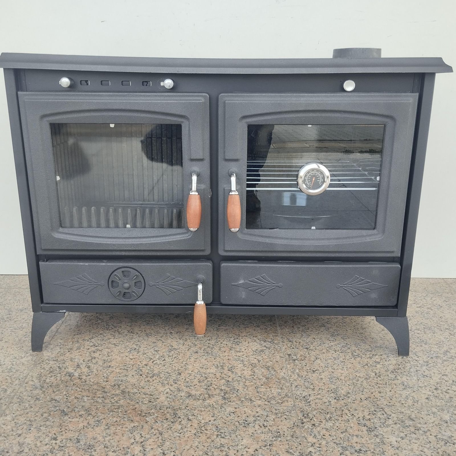 Kuzine soba camlı şömine soba Dorello kuzine mf014 model